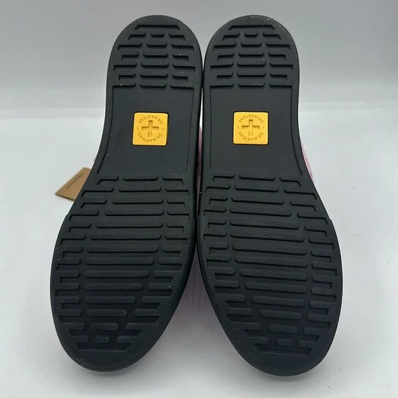 Dr Martens Sheridan Suede Casual Boots Pink Paint Splatter Size 6 NWOB - Picture 7 of 9